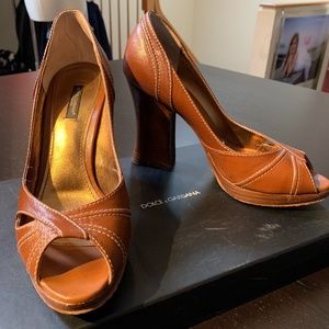 DOLCE & GABBANA Capra Open Toe Heels